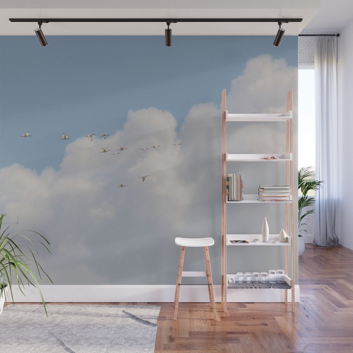 Ibis in the sky / Everglades Florida / Fine Art and Travel Photography Wall Mural