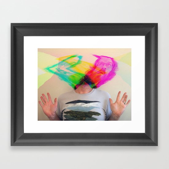 my mind is blown Framed Art Print