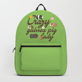 Crazy guinea pig lady Backpack | Animal, Girl, Woman, Crazy, Pet, Graphicdesign, Guineapig, Rodent, Digital, Lady 