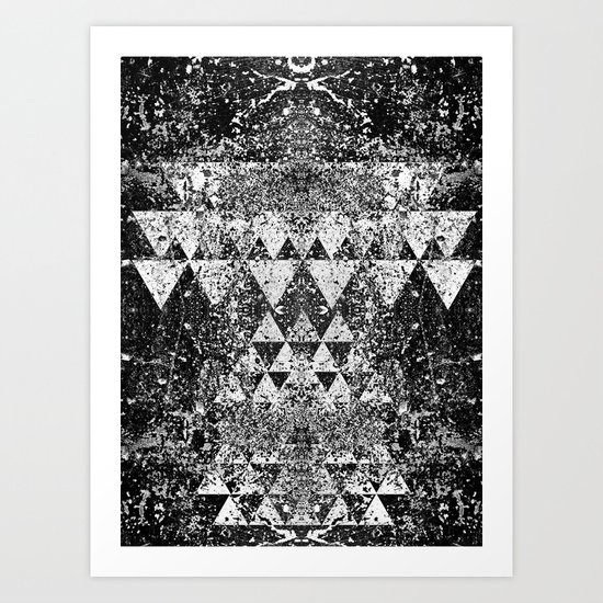 TRIANGLES. Art Print