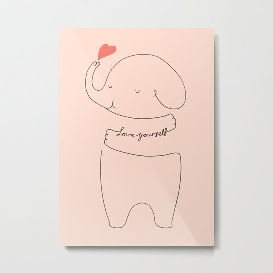 Love Yourself Ele 2 Metal Print