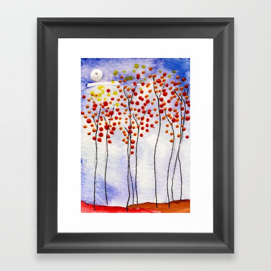 Autumn Trees Framed Art Print