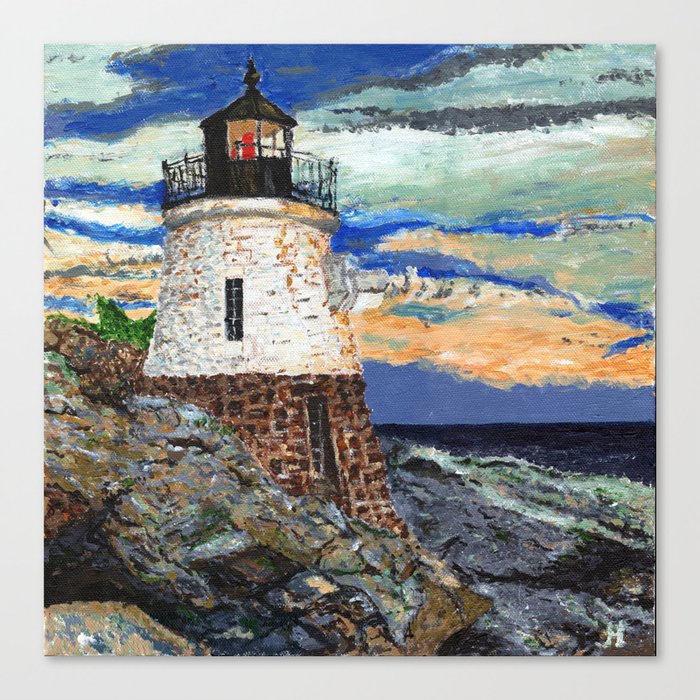 Castle Hill Lighthouse in Newport Rhode Island Canvas Print