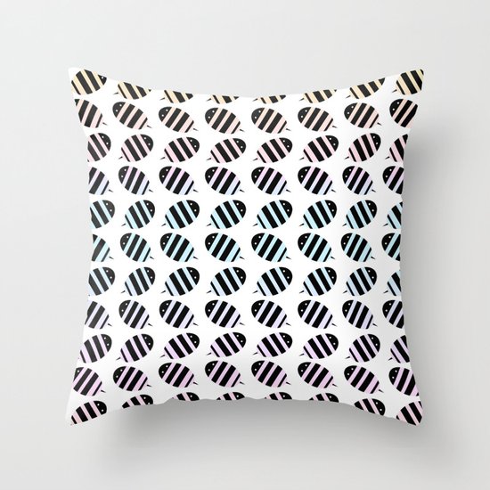 Spring bee Throw Pillow