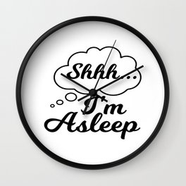 Shhh . . I´m Asleep Wall Clock