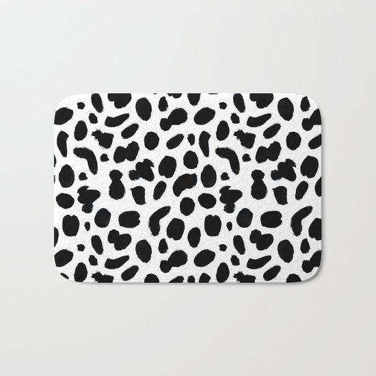 Dalmatian ink pattern Bath Mat