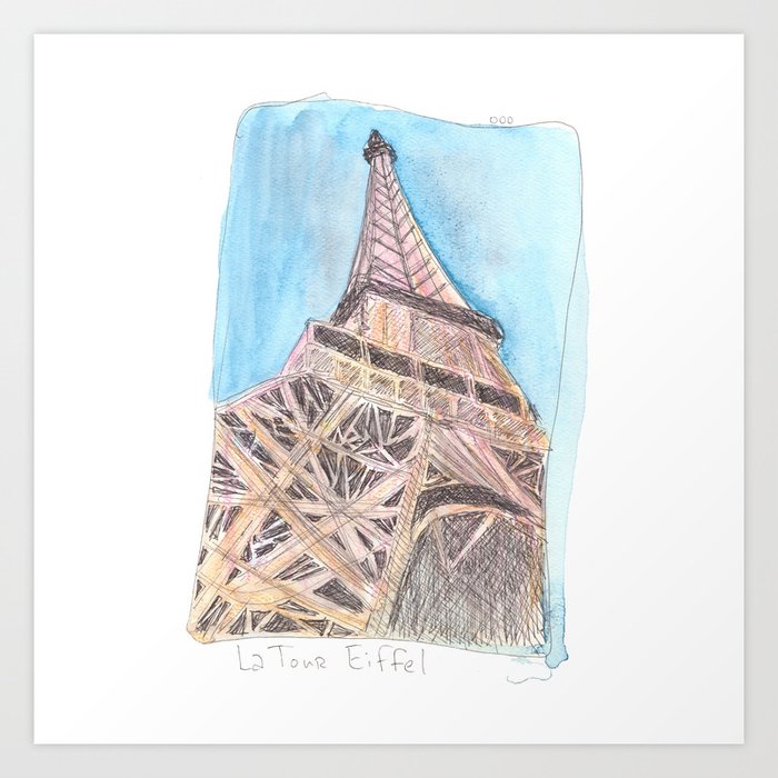 La Tour Eiffel Art Print By Madcproductions Society6 La Tour Eiffel Art Print By Madcproductions Society6