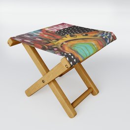 Road to happiness Folding Stool