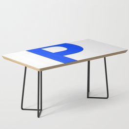 Letter P (Blue & White) Coffee Table