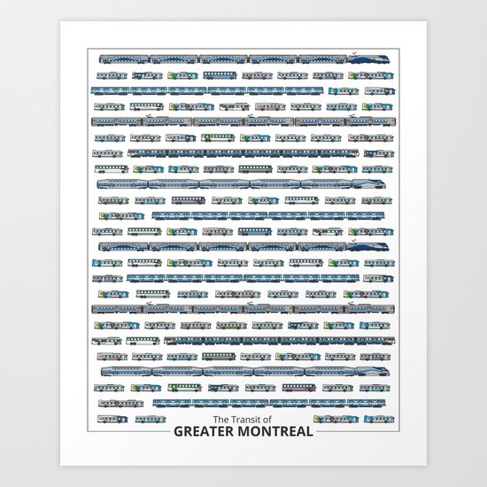The Transit of Greater Montreal Art Print
