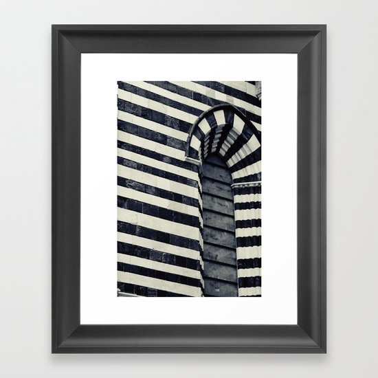 Striped Framed Art Print