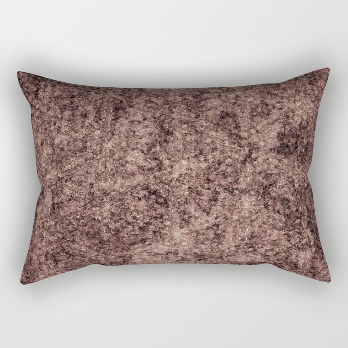 Ground brown geometric shapes Rectangular Pillow
