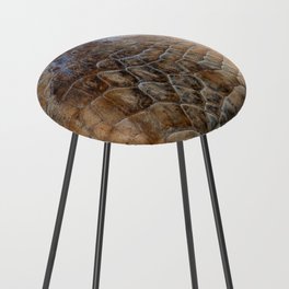 Texture of Crocodile leather  Counter Stool
