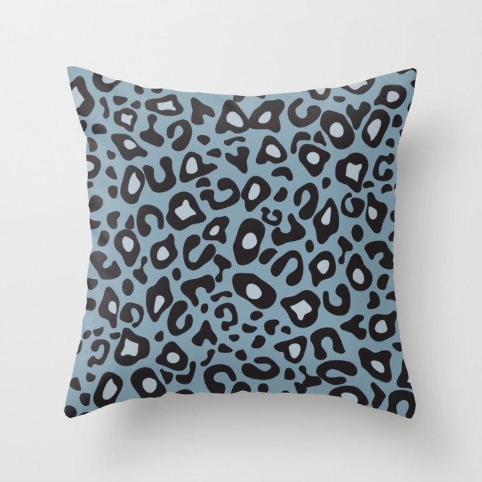 Grey cheetah pillow sales