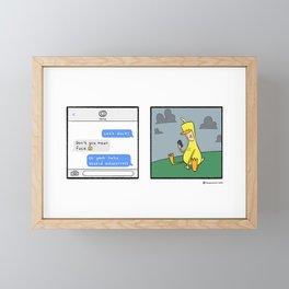 Let's Duck (comic) Framed Mini Art Print