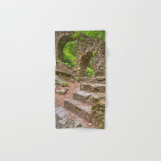 Forest Castle Ruins Hand & Bath Towel