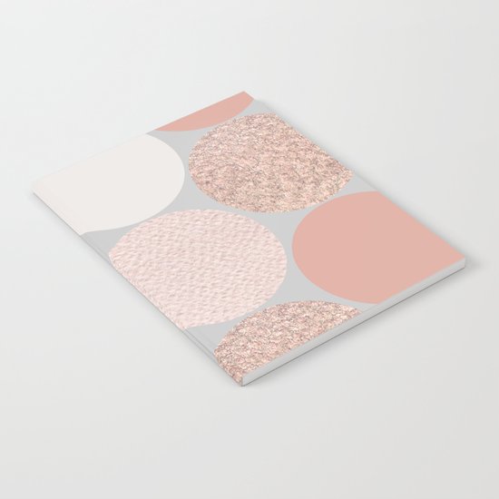 Rose Gold Dots Notebook
