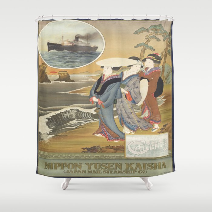 Vintage poster - Nippon Shower Curtain
