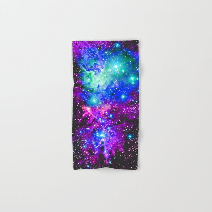 Fox Fur Nebula Galaxy Pink Purple Blue Hand Amp Bath Towel