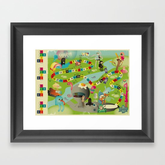 JeU De l'Oie Framed Art Print