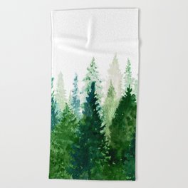 Pine Trees 2 Beach Towel