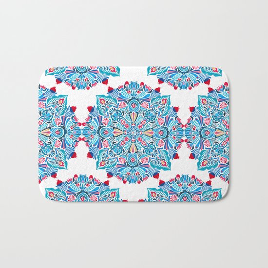 Folk mandala Bath Mat