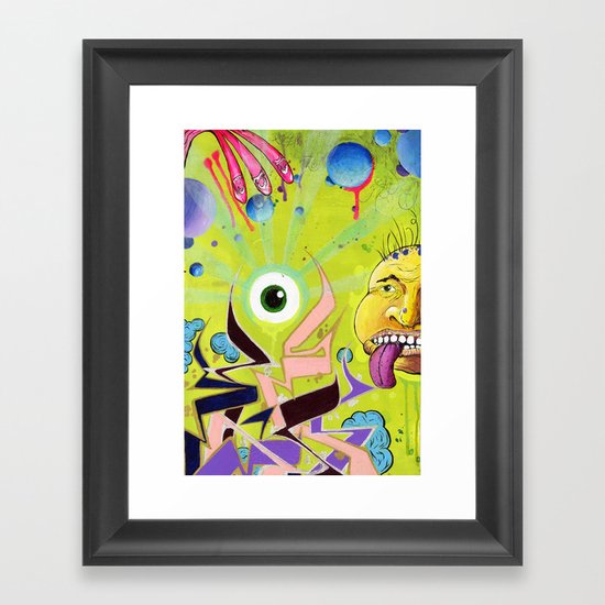 Random Mess Framed Art Print