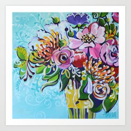 Graphic Floral 3 Art Print