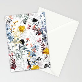 organic floral print Stationery Card