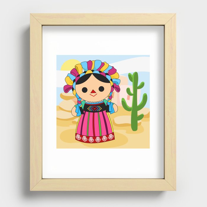 Maria 3 (Mexican Doll) Recessed Framed Print