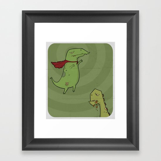 Dino(soar) Framed Art Print