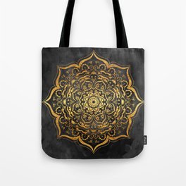 Gold Mandala Tote Bag