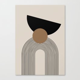 Dara - Mid Century Modern Abstract Art Canvas Print