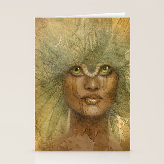 Green Stationery Cards