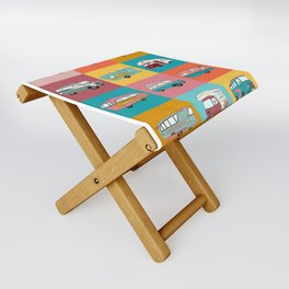 Colourful camper Folding Stool