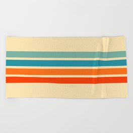 Ienao - Classic 70s Retro Stripes Beach Towel