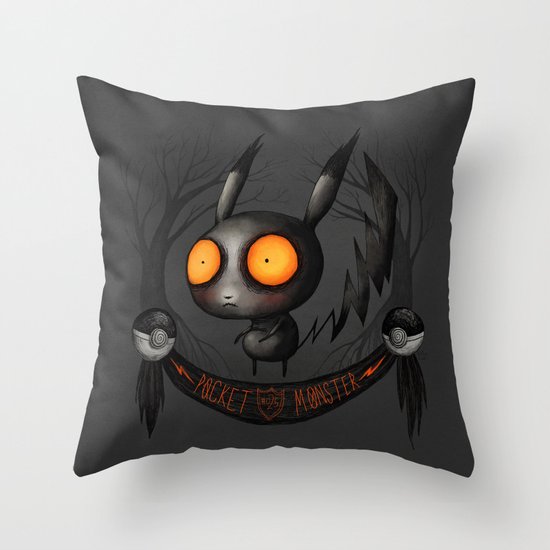 Pocket Monster #025 Throw Pillow