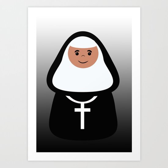 The little Nun Art Print
