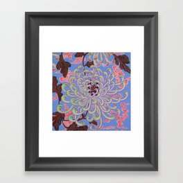 Beaded Chrysanthemum Framed Art Print