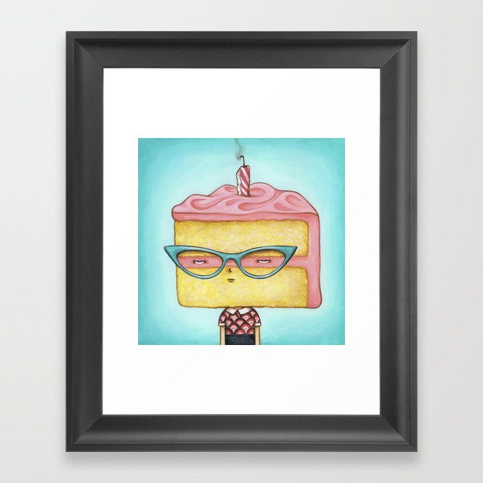 She Likes to Party Framed Art Print