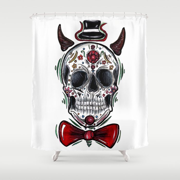 Mr Dia De Los Muertos Shower Curtain By Mrjuniorer Society6