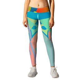 CIRCLE OF GLAD TIDINGS Leggings | Colorgradation, Larrysteinbauer, Heart, Digital, Globe, Translucence, Insect, Steinbauer, Circles, Abstract 