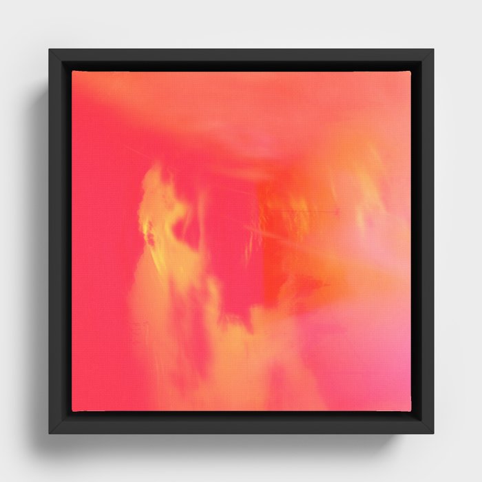 Acid Sun Framed Canvas