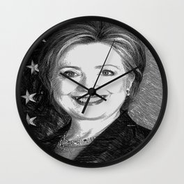Hillary Clinton Wall Clock