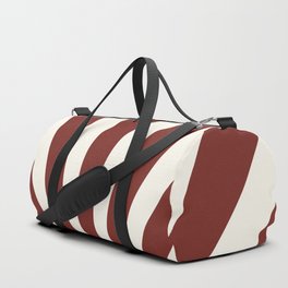 Dark red retro Sun design Duffle Bag
