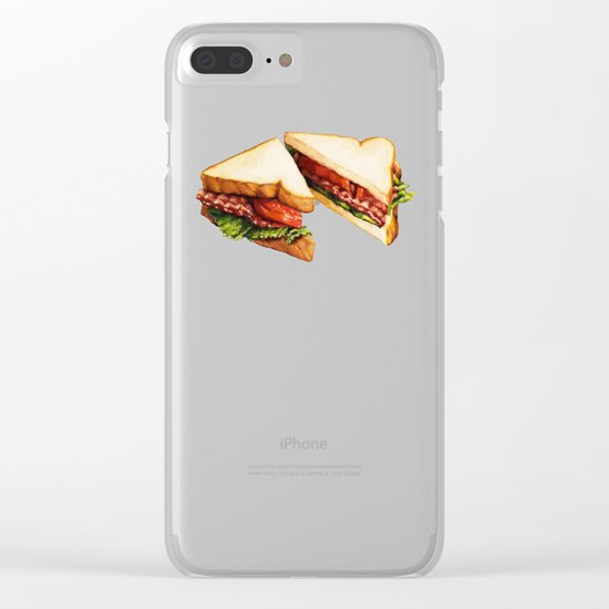 Sandwich Pattern BLT Clear iPhone Case