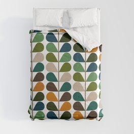 Mid Century Modern Fern Pattern Comforter