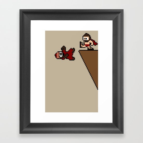 300 Pixels Framed Art Print