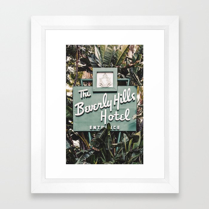 The Beverly Hills Hotel Vertical Framed Art Print By Anon Y Mouse Society6