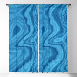 Blue Agate Texture 07 Blackout Curtain